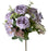 Artificial Mini Garden Rose Bush - Lilac - 37cm long