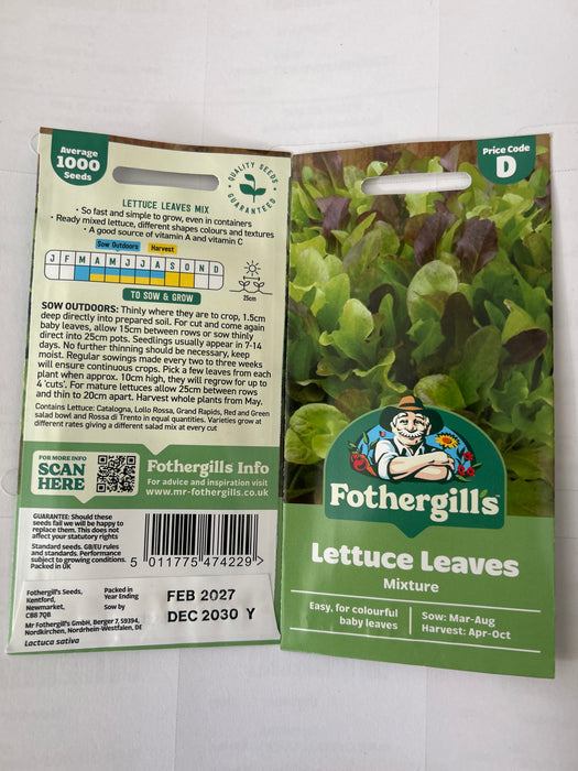 MIXED Lettuce Leaves Seeds