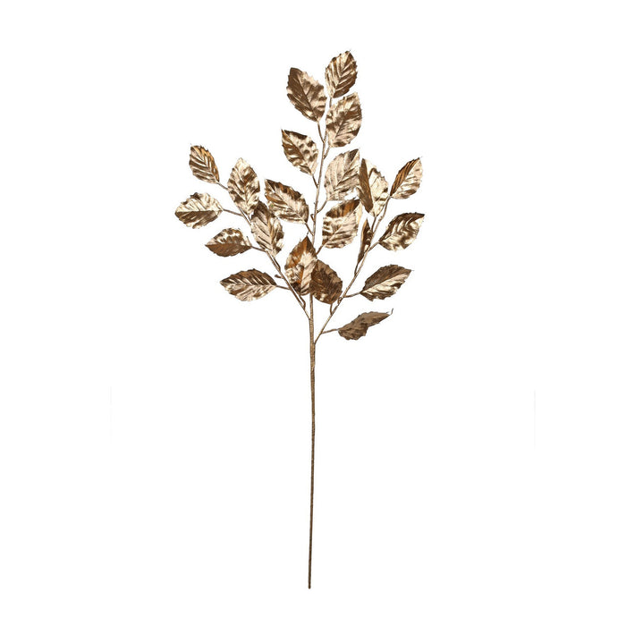 Metallic Birch Leaf Spray x 70cm Gold