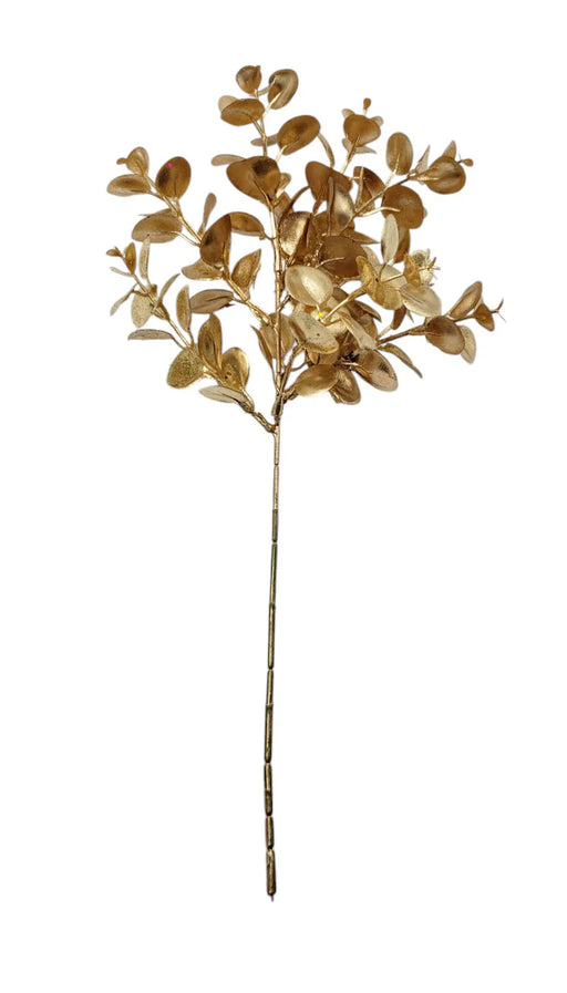 Metallic Eucalyptus Pick x 37.5cm Long - Gold