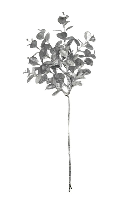 Metallic Eucalyptus Pick x 37.5cm Long - Silver