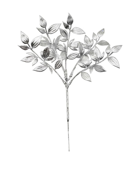 Metallic Fern Pick x 30cm Long - Silver 