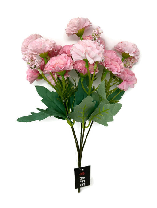 Mini Carnation & Gypsophila Bush x 30cm - Light Pinks
