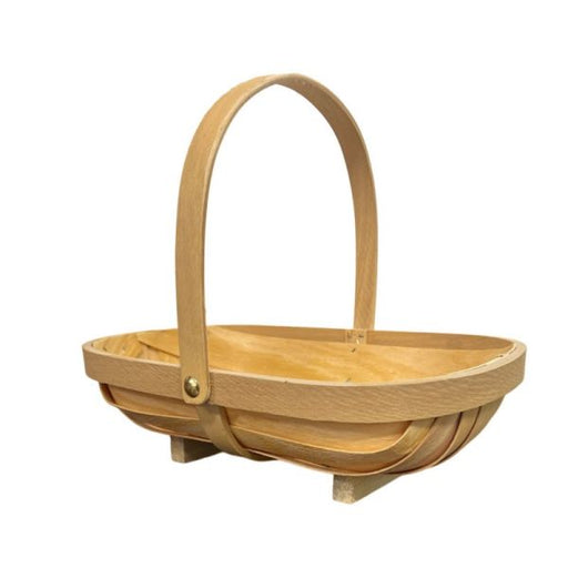 Natural Suffolk Trug with Movable Handle - 30 x 20cm