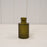 Olive Green Mini Geometric Glass Bottle - H9cm