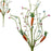 Orange Carrot Blossom & Bud Pick x 37cm