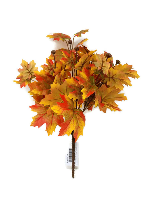 Orange Maple Leaf Bush x 34cm