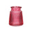 Oscar Pink Ribbed Glass Vase - 12cm