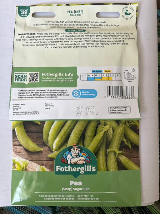 PEA (Snap) Sugar Bon Seeds