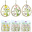 Pack of 2 Wooden Bunny Egg Hangers - One Pack Selected at Random