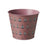 Pink Tin Pot with a Festive Tree Print