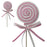 Pink/White Pastel Swirl Decorative Lollypop x 32cm