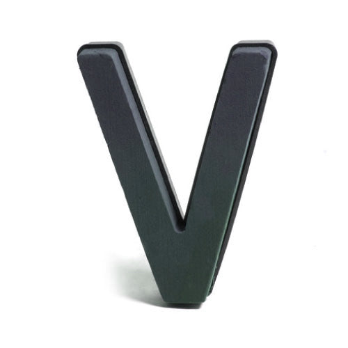 Plastic Backed Floral Foam Letter with Clips - V -** Spicer Range **