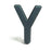 Plastic Backed Floral Foam Letter with Clips - Y -** Spicer Range **
