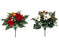 Poinsettia Holly & Robin Bush x 36cm – Colour Selected at Random