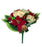Poinsettia Holly and Rose Mixed Bush - Red Gold & Cream