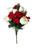 Poinsettia & Glittered Rose Bush x 46cm Red & Cream