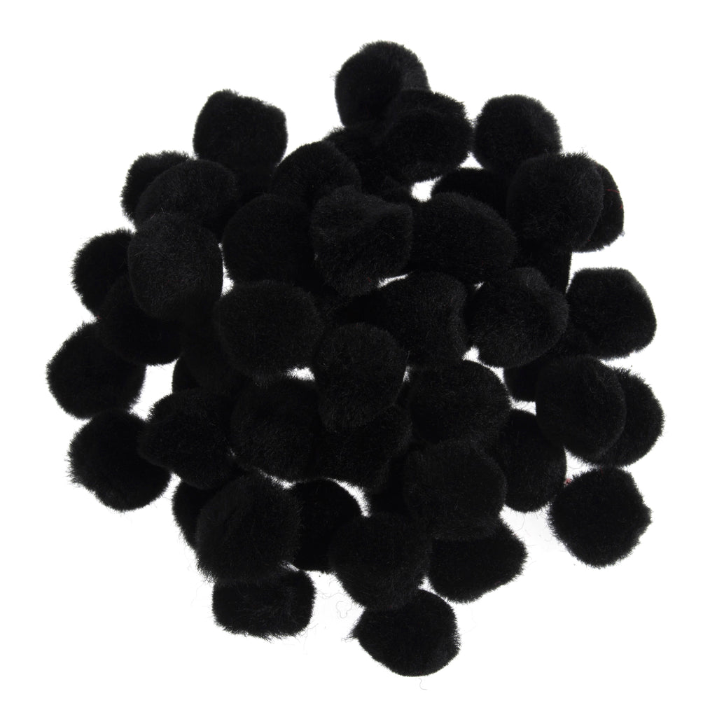 100 Pompon Bianchi Assortiti Per Attività Creative E Lavoretti Per Bambini - Diametro 10-25 Mm