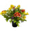 Pre-filled Meadow Flower  Grave Pot - Orange & Yellow