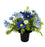 Pre-filled Mixed Daisy Grave Pot - Blue