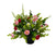 Pre-filled Ranunculus & Eucalyptus Grave Pot - Red & Pink
