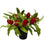 Pre-filled Tulip & Gypsophila Grave Pot - Red