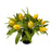 Pre-filled Tulip & Gypsophila Grave Pot - Yellow