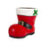 Red Santa Boot - Decorative Cement Pot -  H13.7 x L19cm