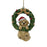 Resin Puppy Wreath Tree Decoration 7.5 x 10.5cm
