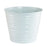 Ribbed White Zinc Bucket - 20.5cm