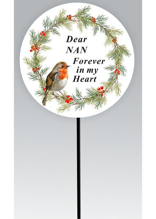 Robin On Wreath Stick - Nan