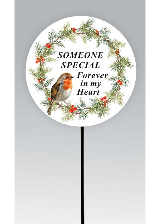 Robin On Wreath Stick - Someone Special