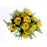 Rose Bush with Foliage - Yellow - 18 Heads