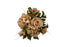 Rose, Hydrangea & Blossom Bunch x 30cm long - Beige/Brown 