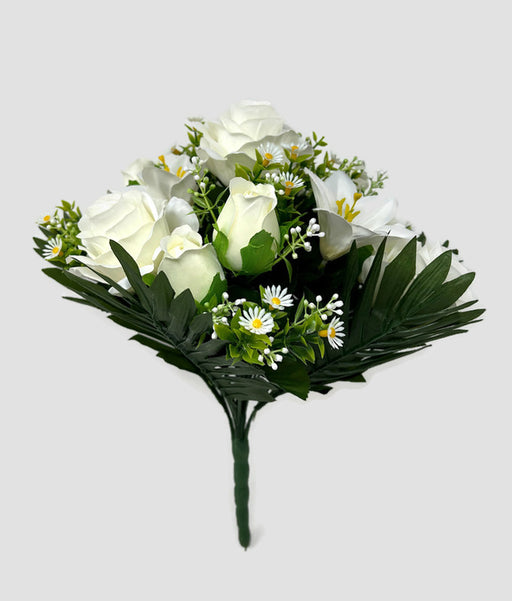 Rose & Lily Bush x 22 Stem - Cream