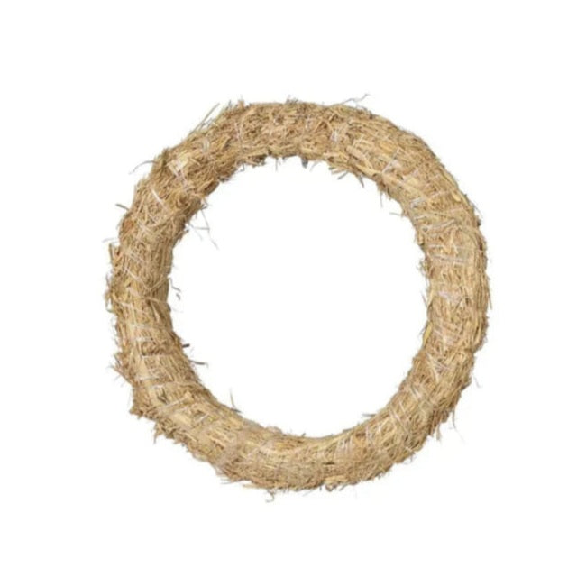 Rustic Straw Wreath Ring x 40cm