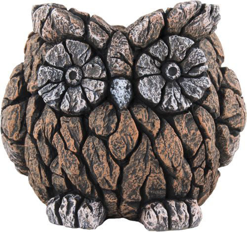 Rustic Owl Cement Planter - H18cm x L20cm