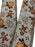 Sample Size - 1 Metre Length - Wired Edge Christmas Gingerbread Ribbon 63mm Wide