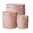 Set of 3 Hamilton Lined Hat Boxes - Pale Pink