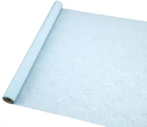 Shimmer Rose Wrap 60cm x 10m Pastel Lt. Blue No.25