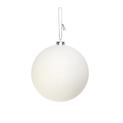 Shiny Shatterproof Bauble x 15cm - White