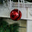 Shiny Shatterproof Bauble x 15cm - Red