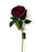 Single Peony Flower Stem x 62cm long - Burgundy 