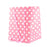 Single Baby Pink Polka Dot Flower Bag with Rope Handle