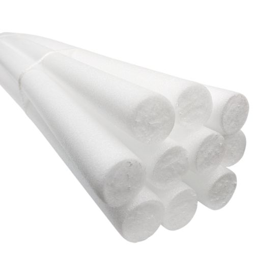 Single Polyethylene Flower Base Noodle - 38mm X 100cm - White