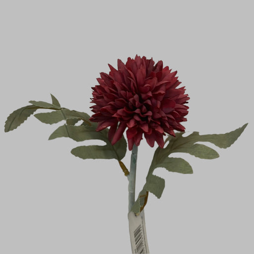 Single Stem Chrysanthemum Pick x 27cm - Red