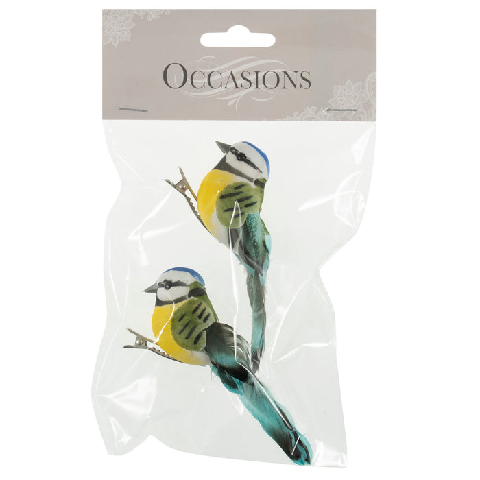 Small Blue Tit on a Clip - Pack of 2