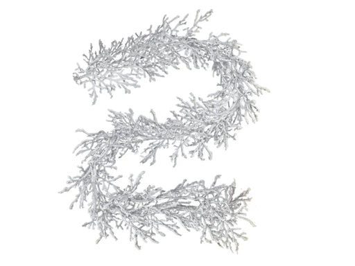 Snowy Twig Garland - White - 180cm long