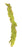Thick Mossed Garland - Green/Brown (180cm long)