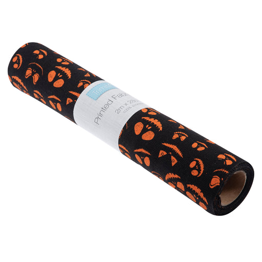 Fabric Roll Halloween 2m x 28cm Black